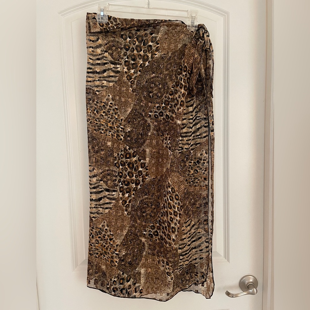 Dotti Animal Print Maxi Beach Sarong